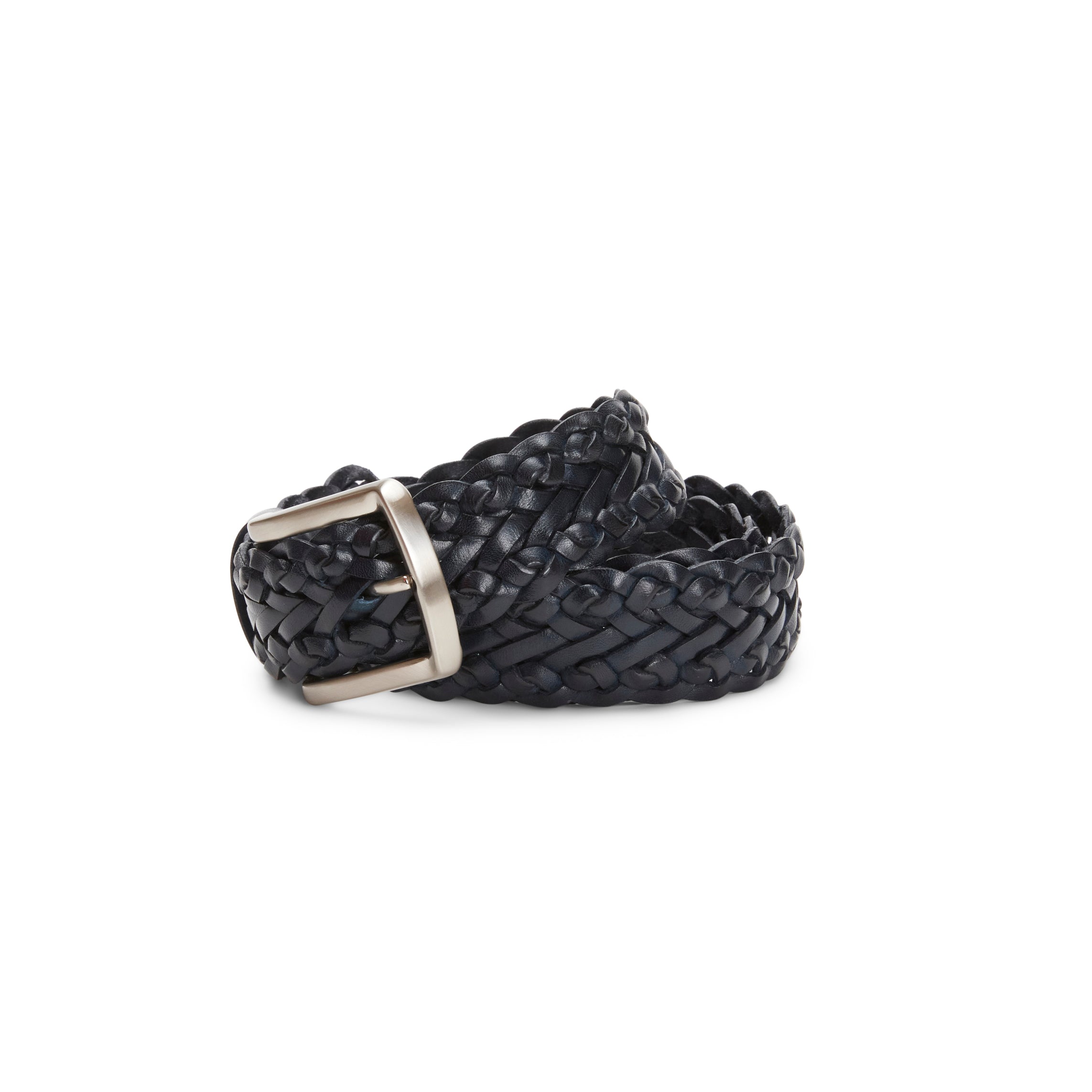 F.lli Rossetti 97451 Cintura Pelle Intrecciata Blu Marine