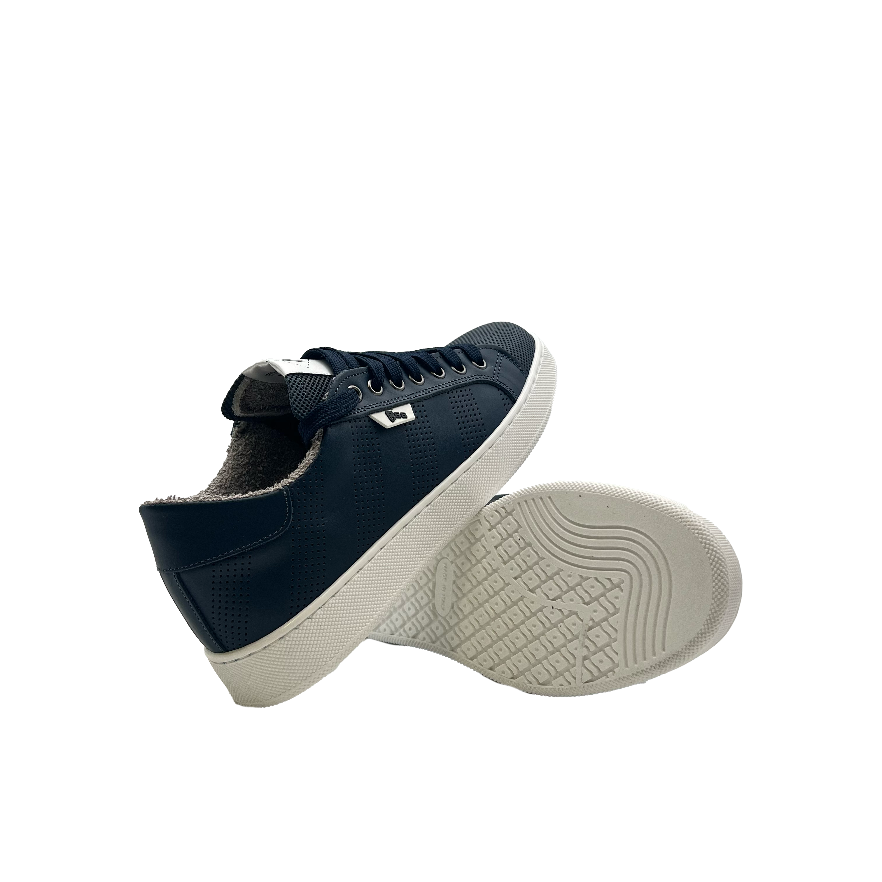 Sandro Barbera HEVO2 Sneakers Uomo Blu pelle microforata