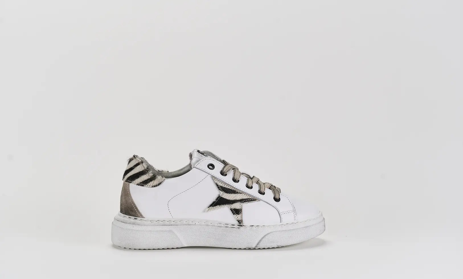 Sandro Barbera & Figli B68 Hollywood Zebra sneakers bianche