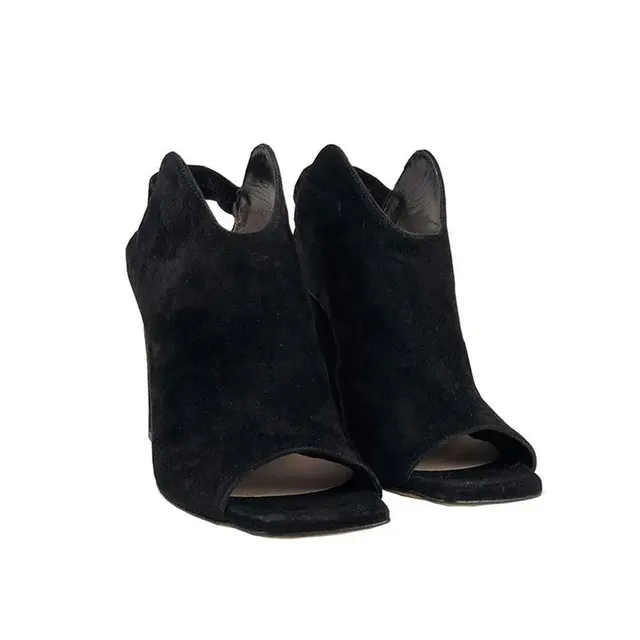 Sandro Barbera 2908 sandalo donna nero camoscio tacco 90