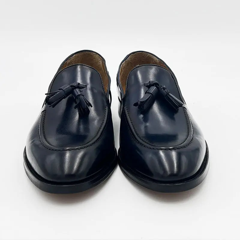 Sandro Barbera Tinte a Mano 45213 loafer blu tinto a mano