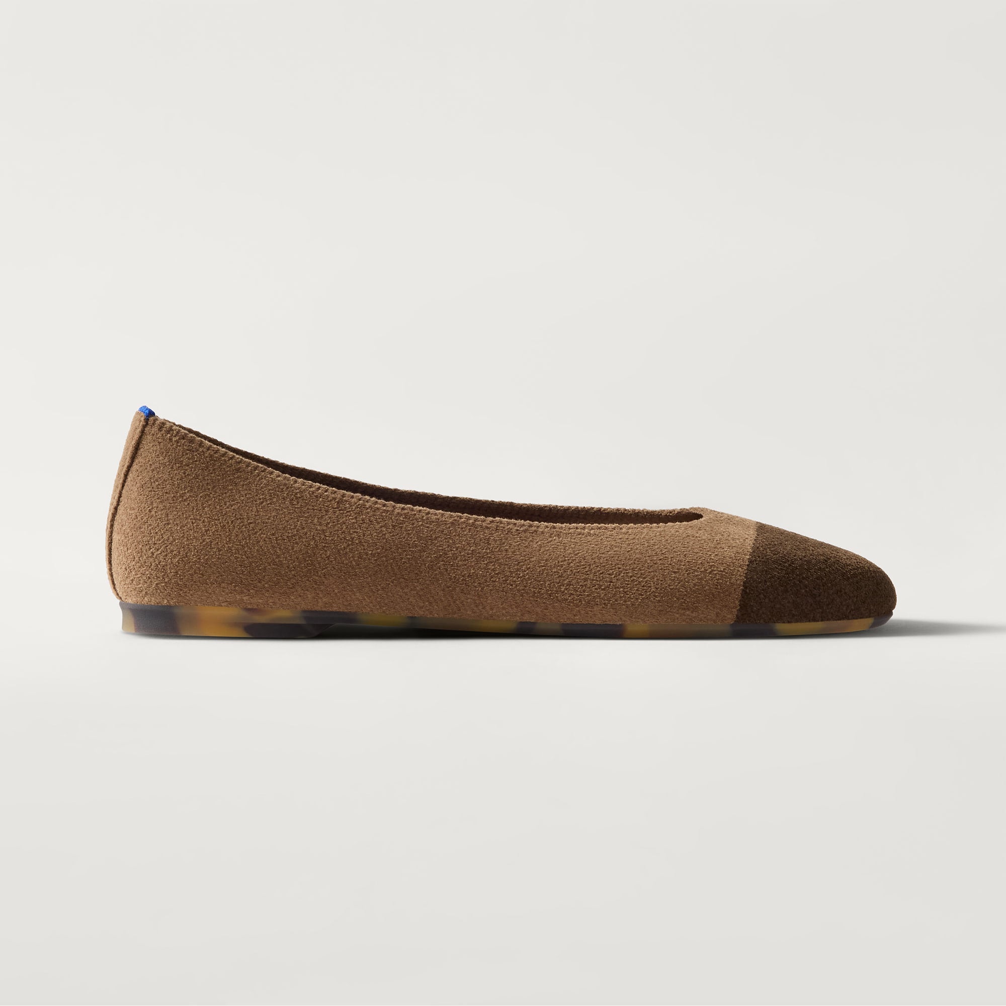 Rothy's Almond Ballet ballerine Portobello Captoe velluto