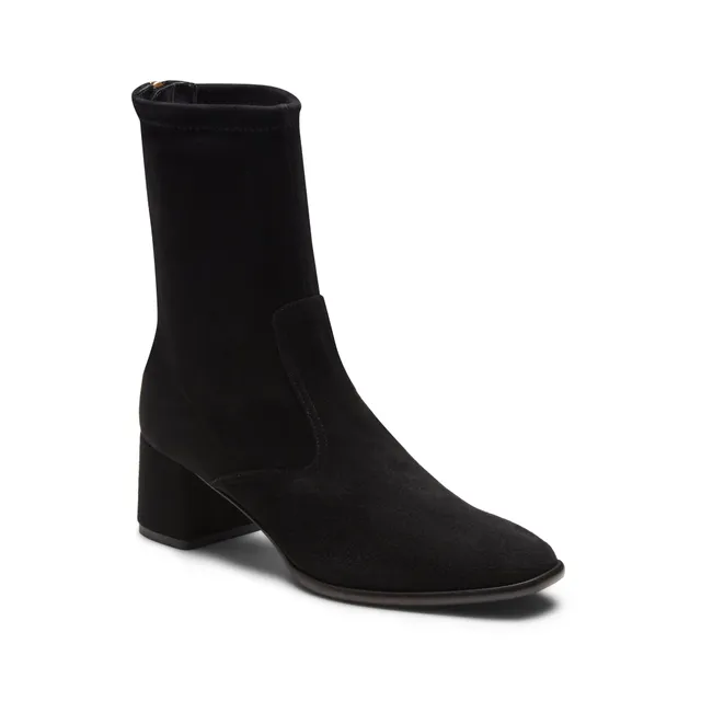 F.lli Rossetti 66085 Stivaletto Suede Nero Tacco Comodo