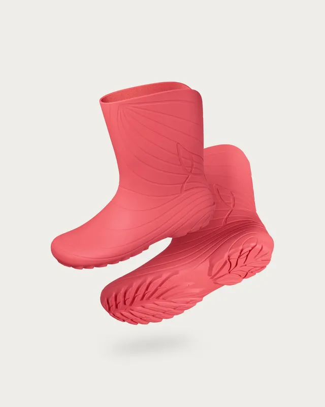 Wildling Shoes Ranidae coral stivali pioggia vegan corallo EU 40