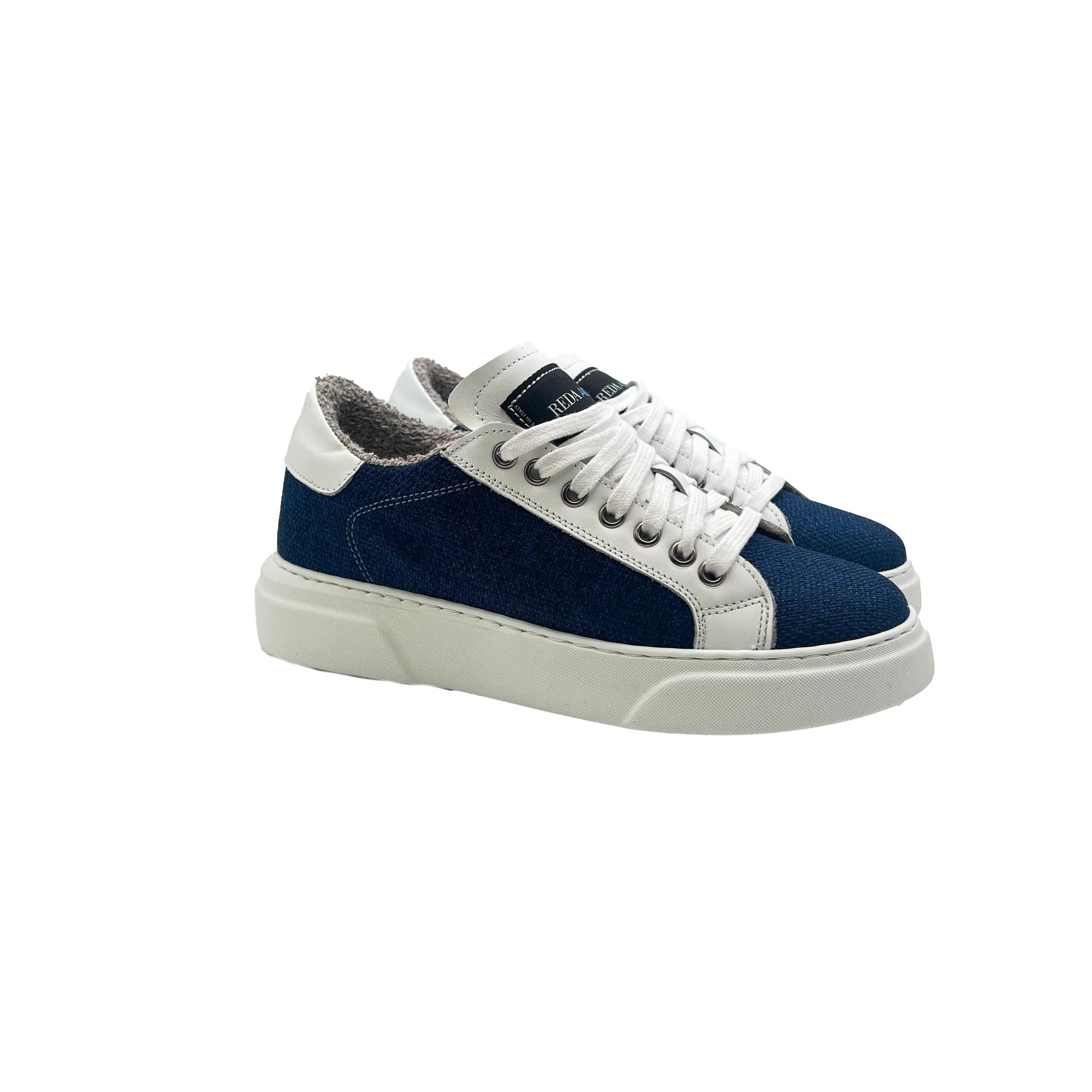 Sandro Barbera Wooly Jumper Sky Sneakers Donna biancoblu lana