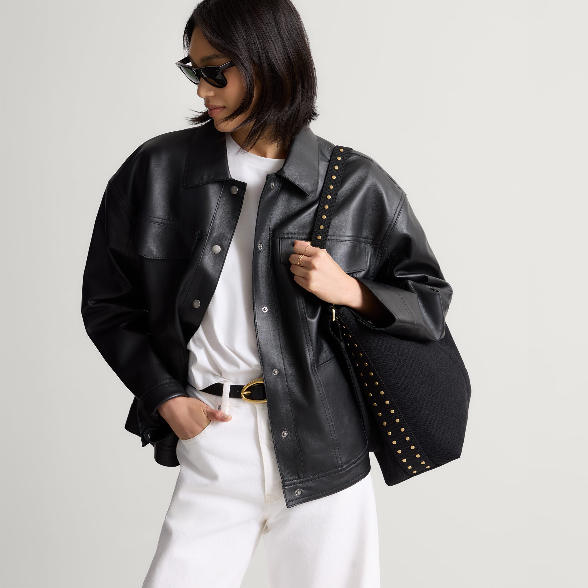 Rothy's The Bucket Bag borsa secchiello ReVelvet Black