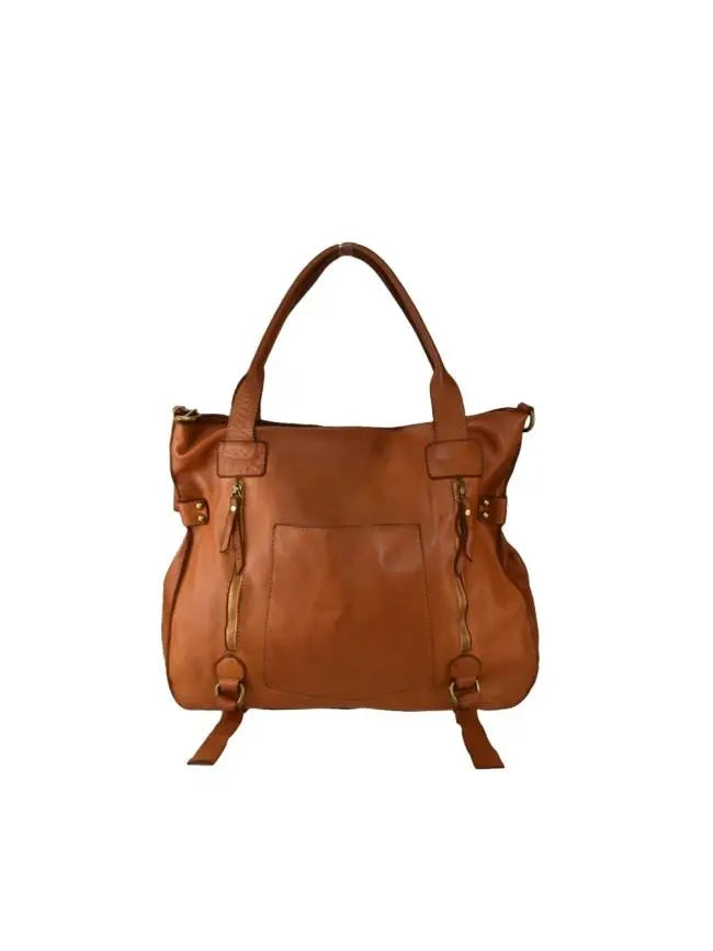 Sandro Barbera BASS52 Borsa Spalla Pelle Cuoio Grande