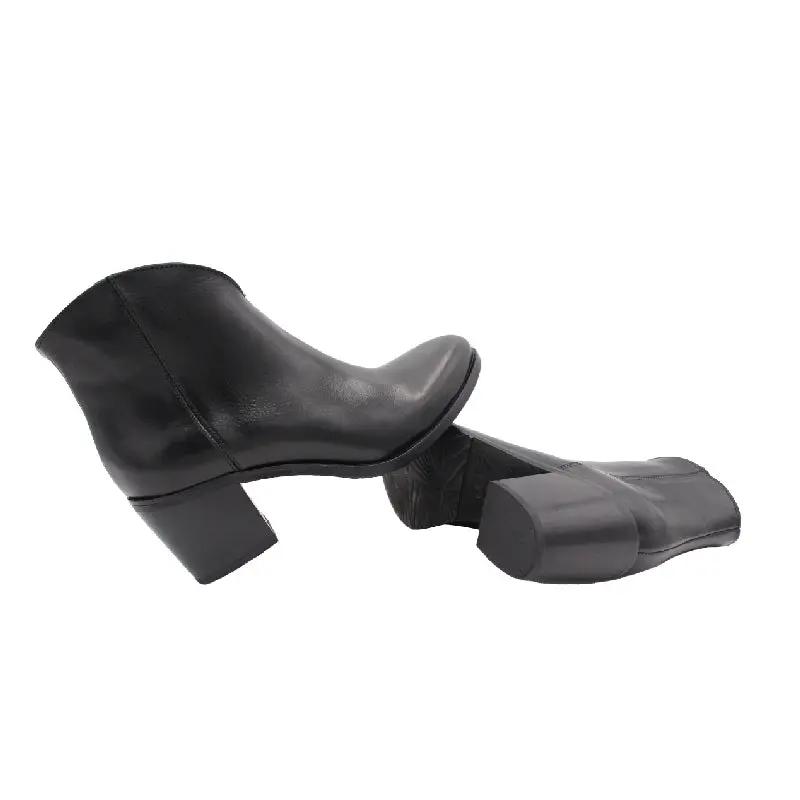 Sandro Barbera Serena 1 stivaletto donna nero tacco 5 cm vitello