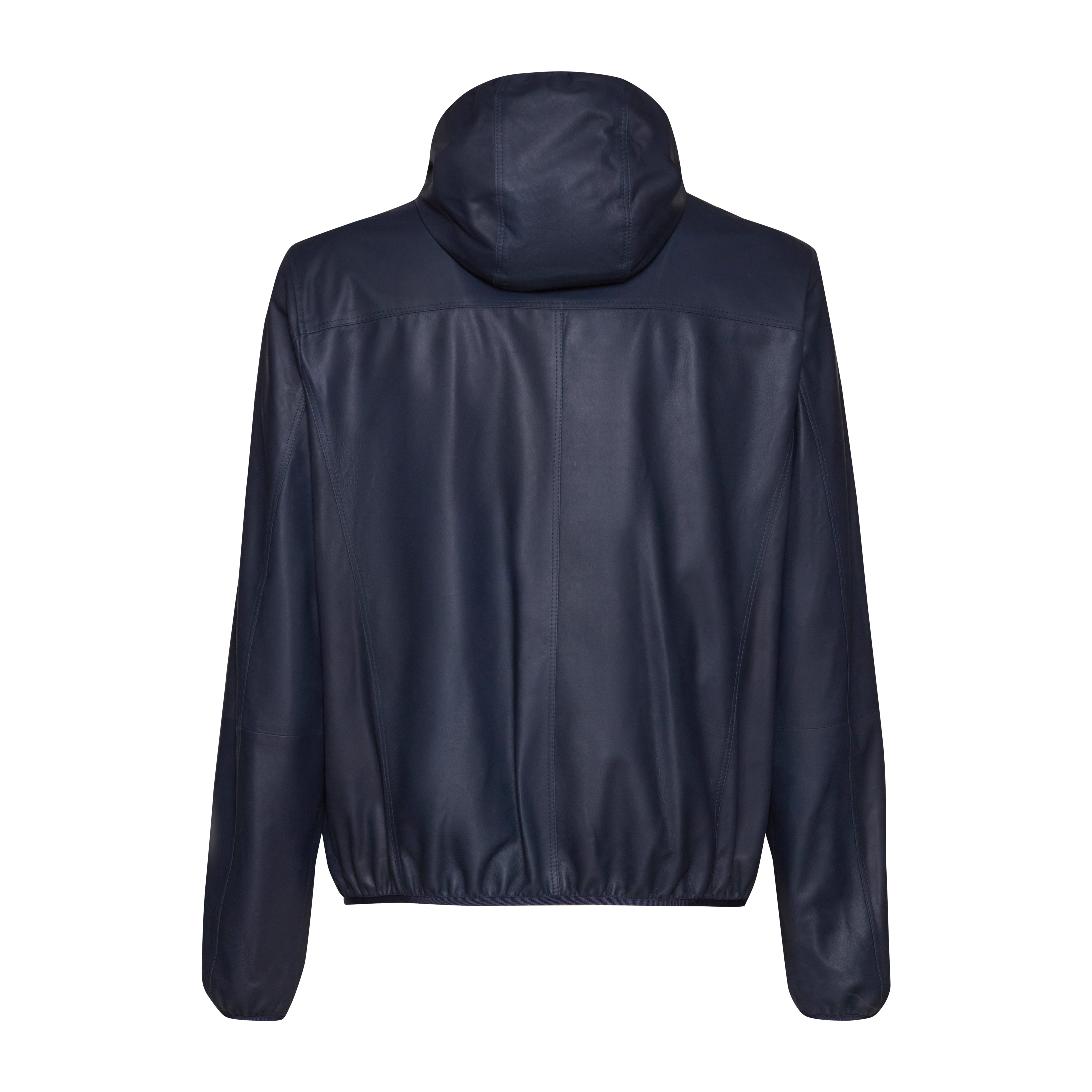 F.lli Rossetti 99772 giubbino uomo blu pelle reversibile cappuccio