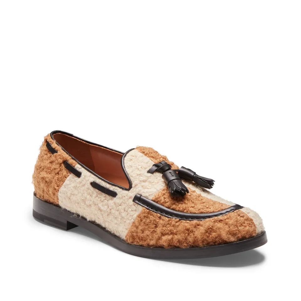 F.lli Rossetti Brera 68289 Mocassino Avorio Tessuto Scacchi