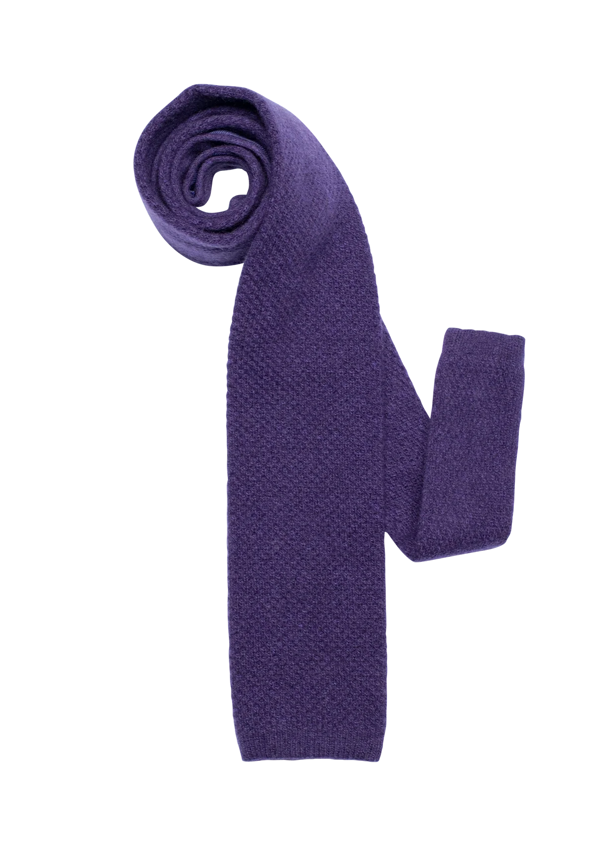Stefano Bemer Ties Maglia Cravatta Lana Viola 8 cm