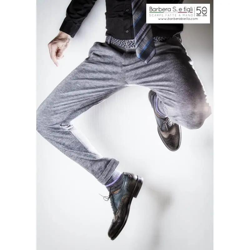 Sandro Barbera 981 oxford brogue paris multicolor tinta mano