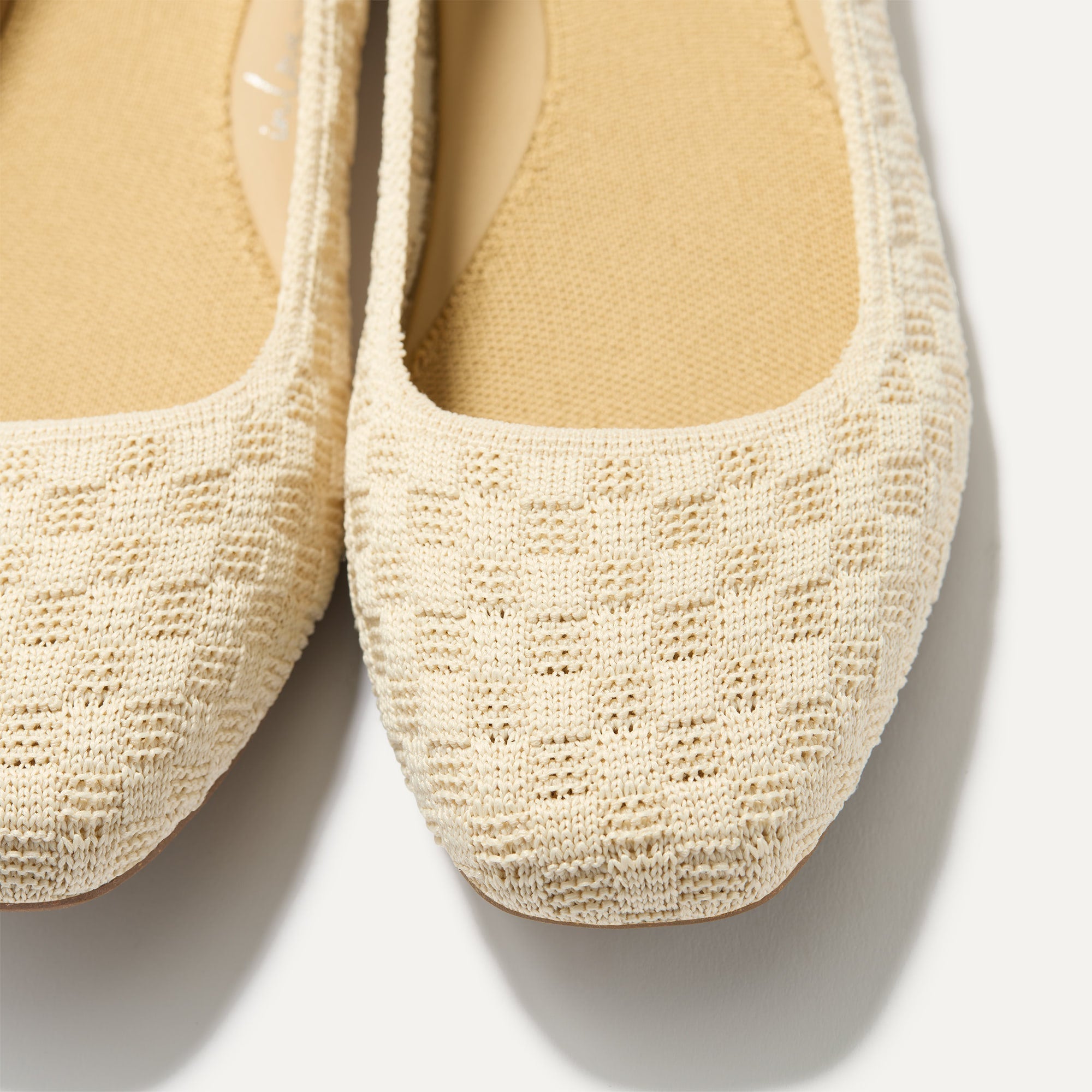 Rothy's The Max Square ballerine avorio Conch punta quadrata