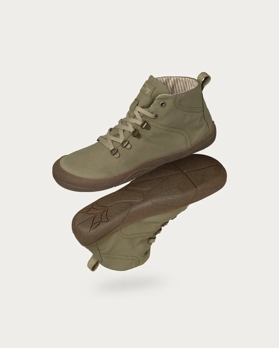 Wildling Marti khaki scarpe basse verde cotone impermeabile