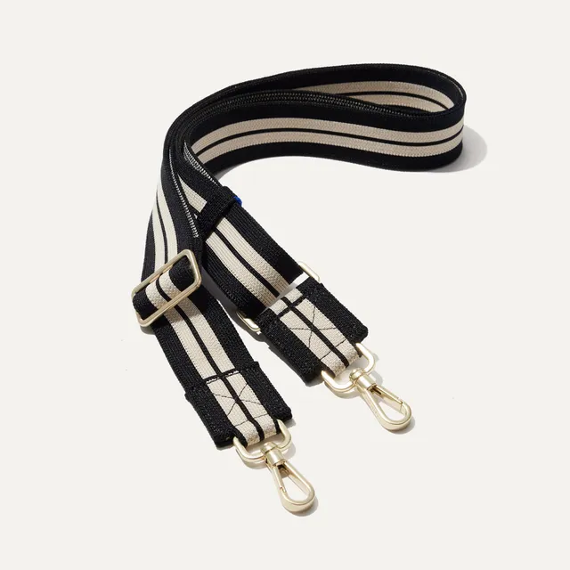 Rothy's The Crossbody Strap tracolla black white stripe 147cm
