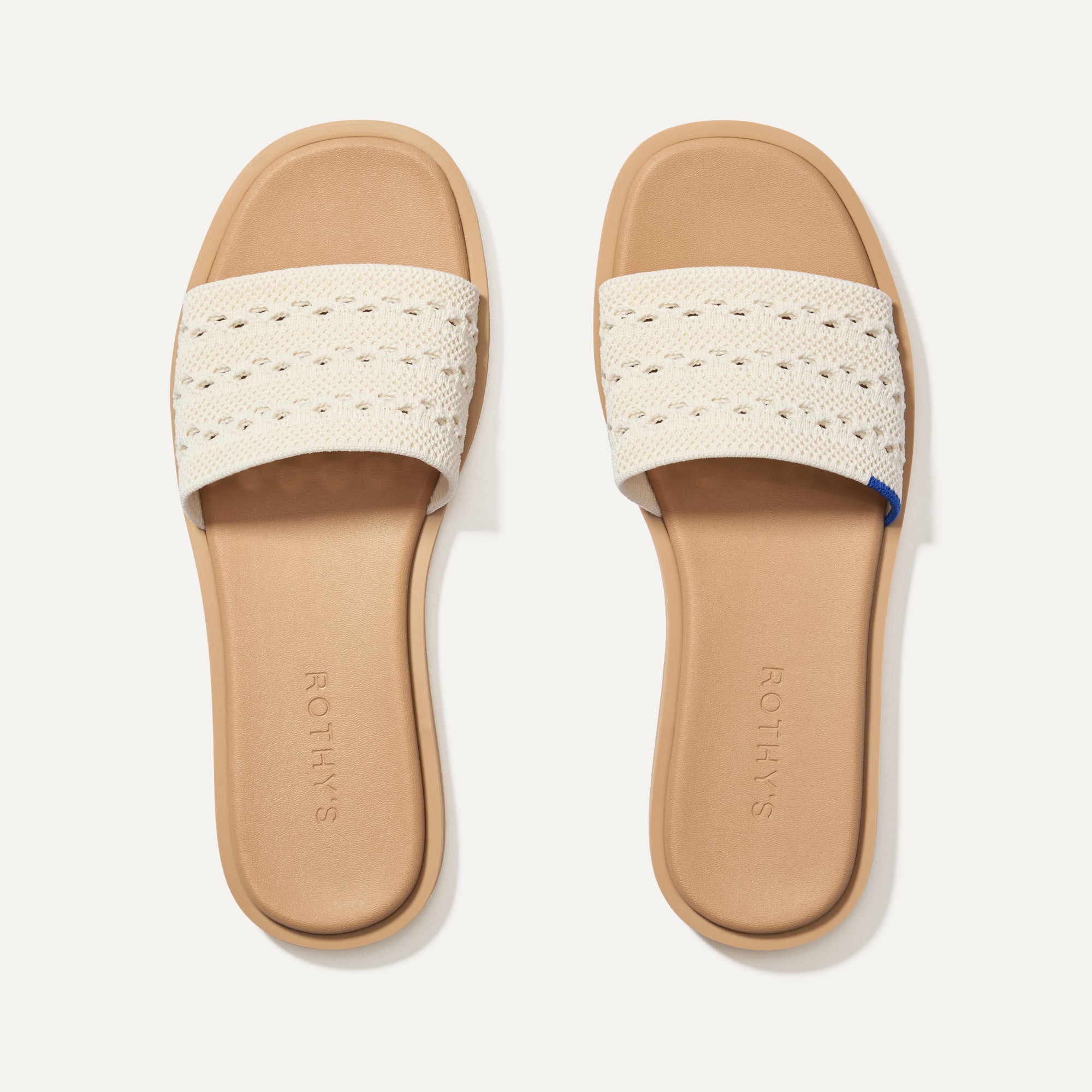 Rothy's The Slide Sandal sandali Black Crochet intrecciati