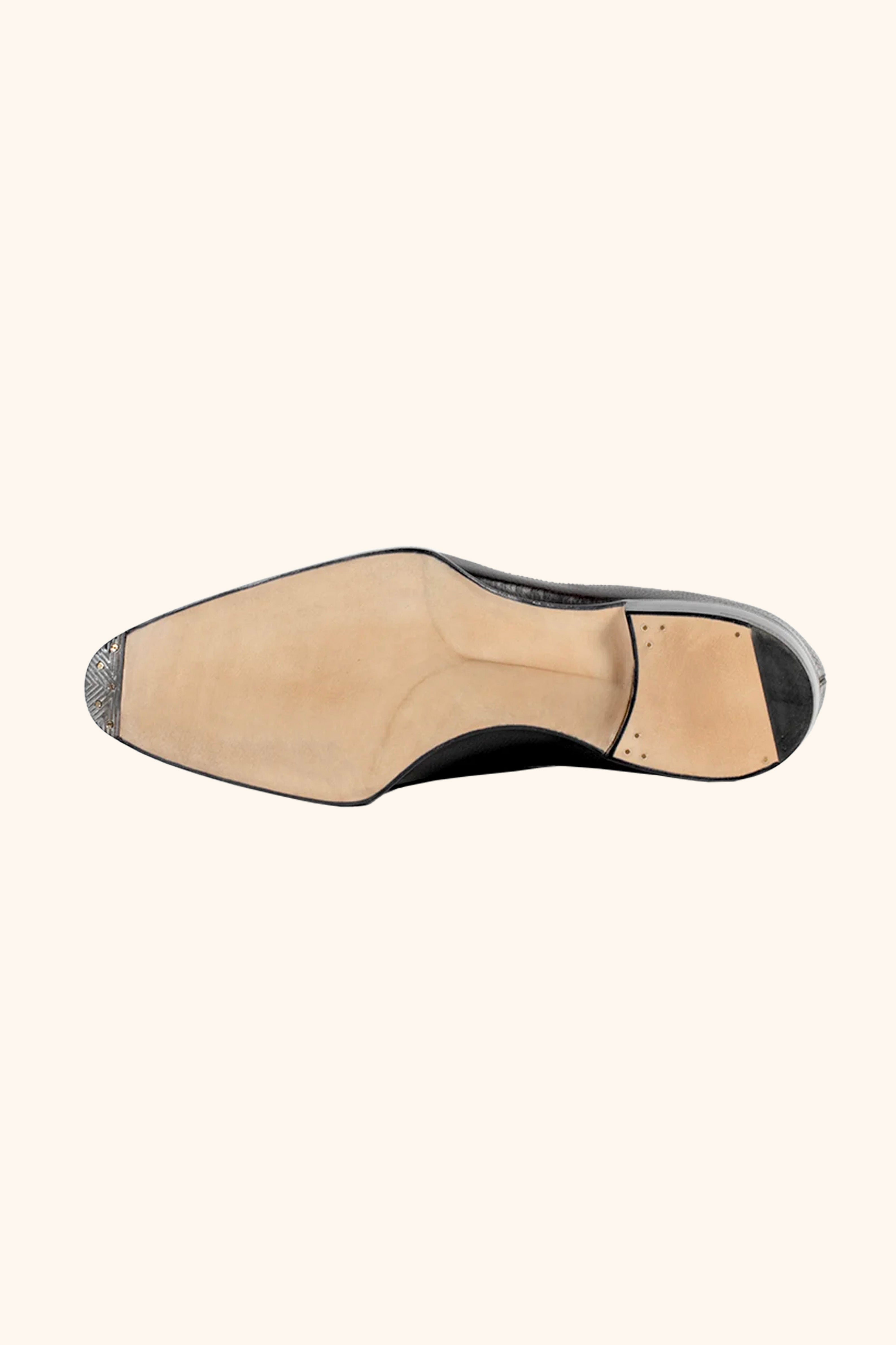 Stefano Bemer Oxfords T6303 scarpe wholecut pelle nera 42