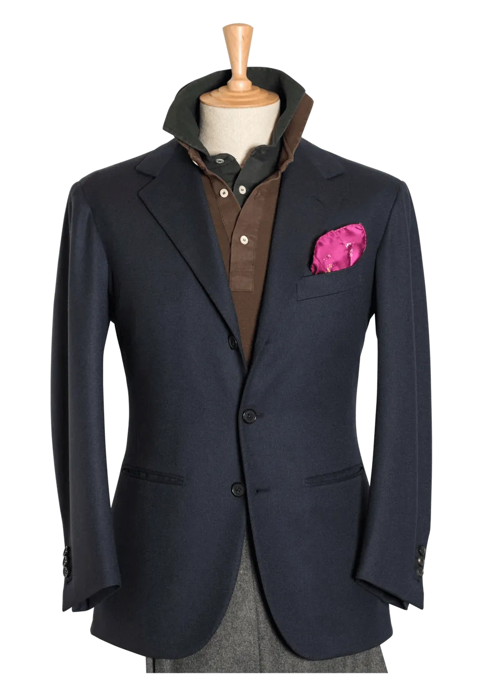 Stefano Bemer Blazers SV2012 Giacca Blu Lanaccia Taglia 46