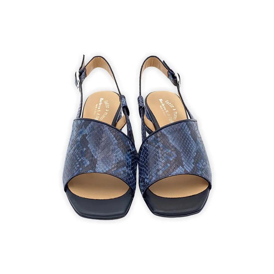 Sandro Barbera 406 Sandali Donna Pitonati Jeans