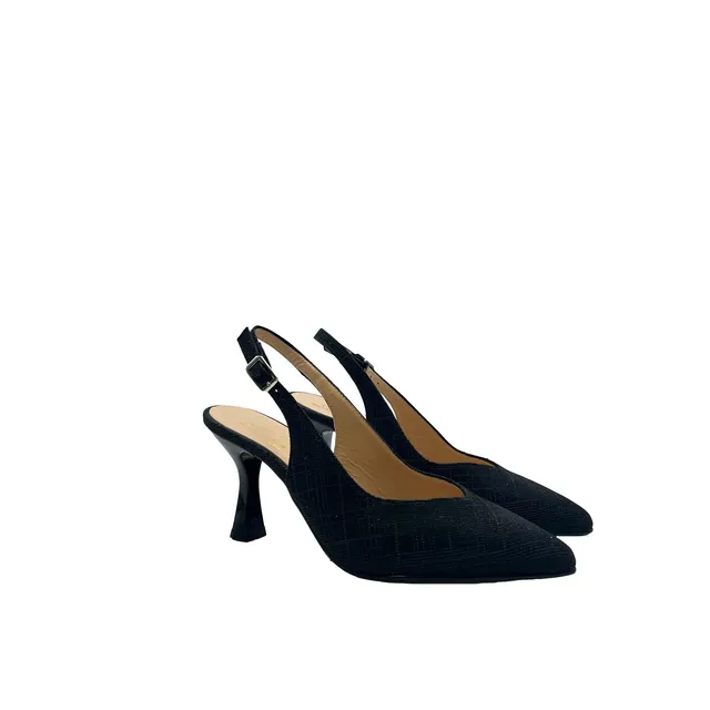 Sandro Barbera 704 Black Sandalo Donna Nero Tacco 75