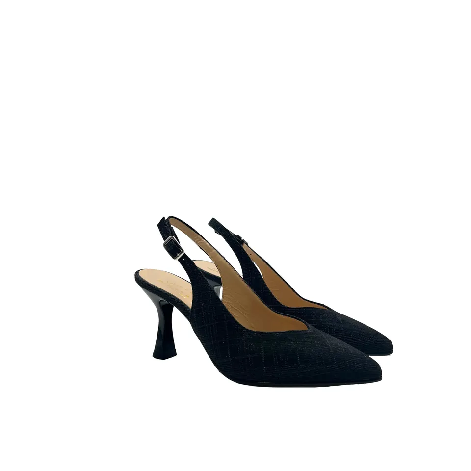 Sandro Barbera 704 Black Sandalo Donna Nero Tacco 75