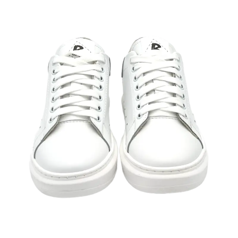 Sandro Barbera B68 Iconic White sneakers bianche pelle vera