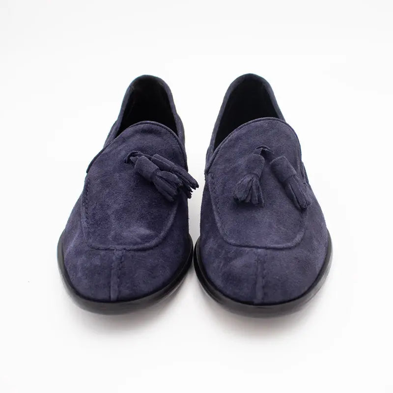 Sandro Barbera 5786 Mocassino Camoscio Blu Nappine