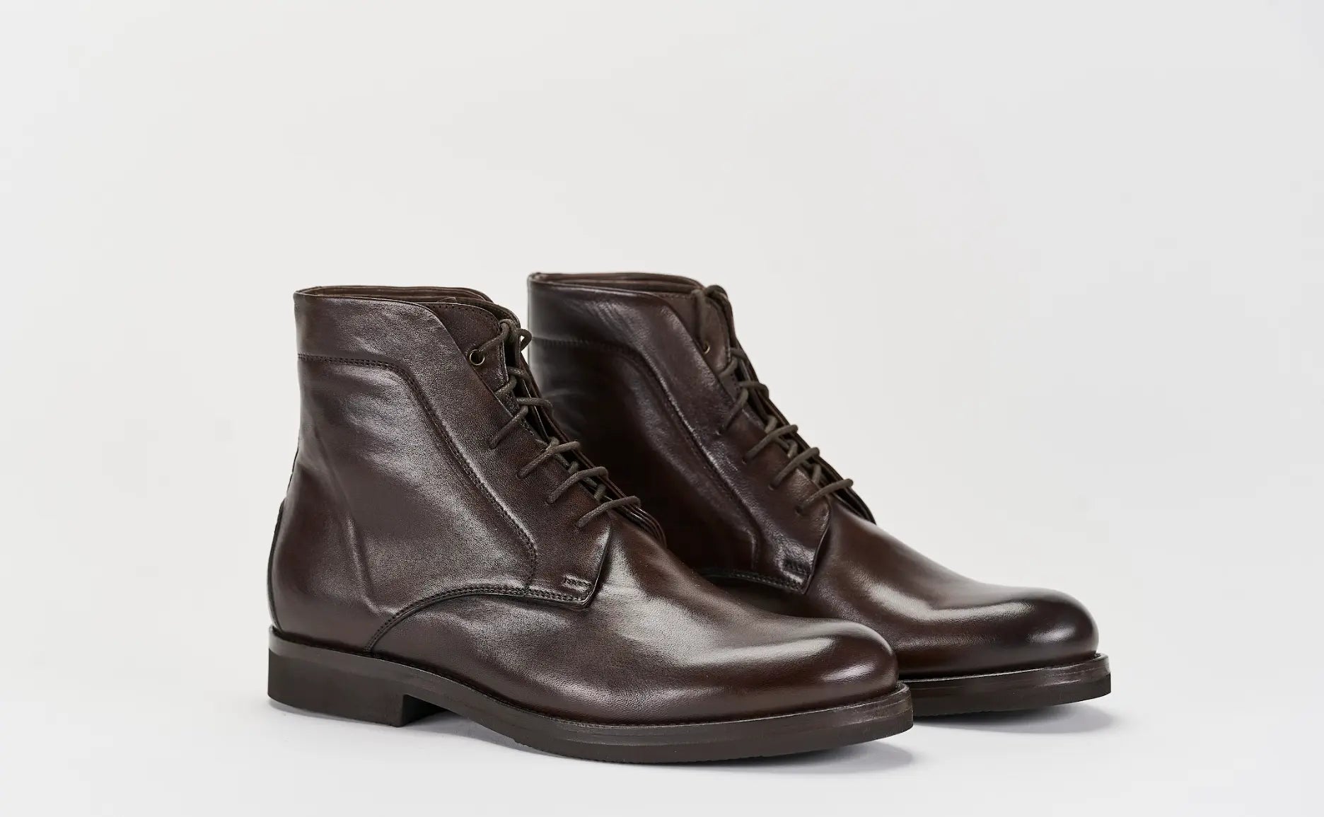 Sandro Barbera 35212 stivaletto liscio cioccolato Vibram