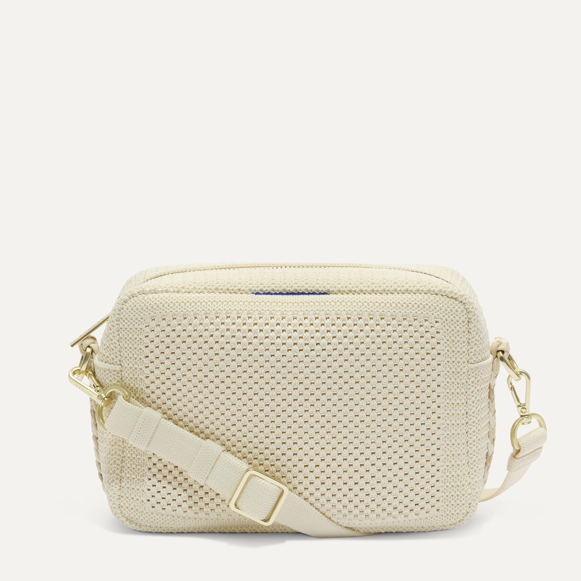 Rothy's The Crossbody Camera Bag borsa tracolla Cream Twist Open-Knit
