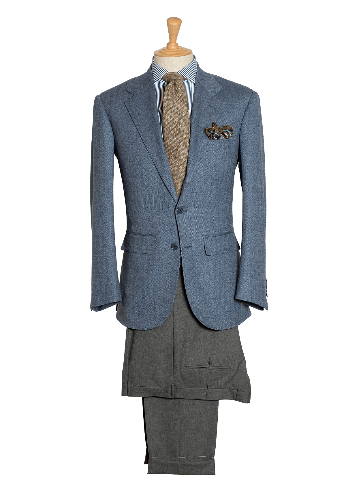Stefano Bemer Blazers SV2017 giacca azzurra spigata lana