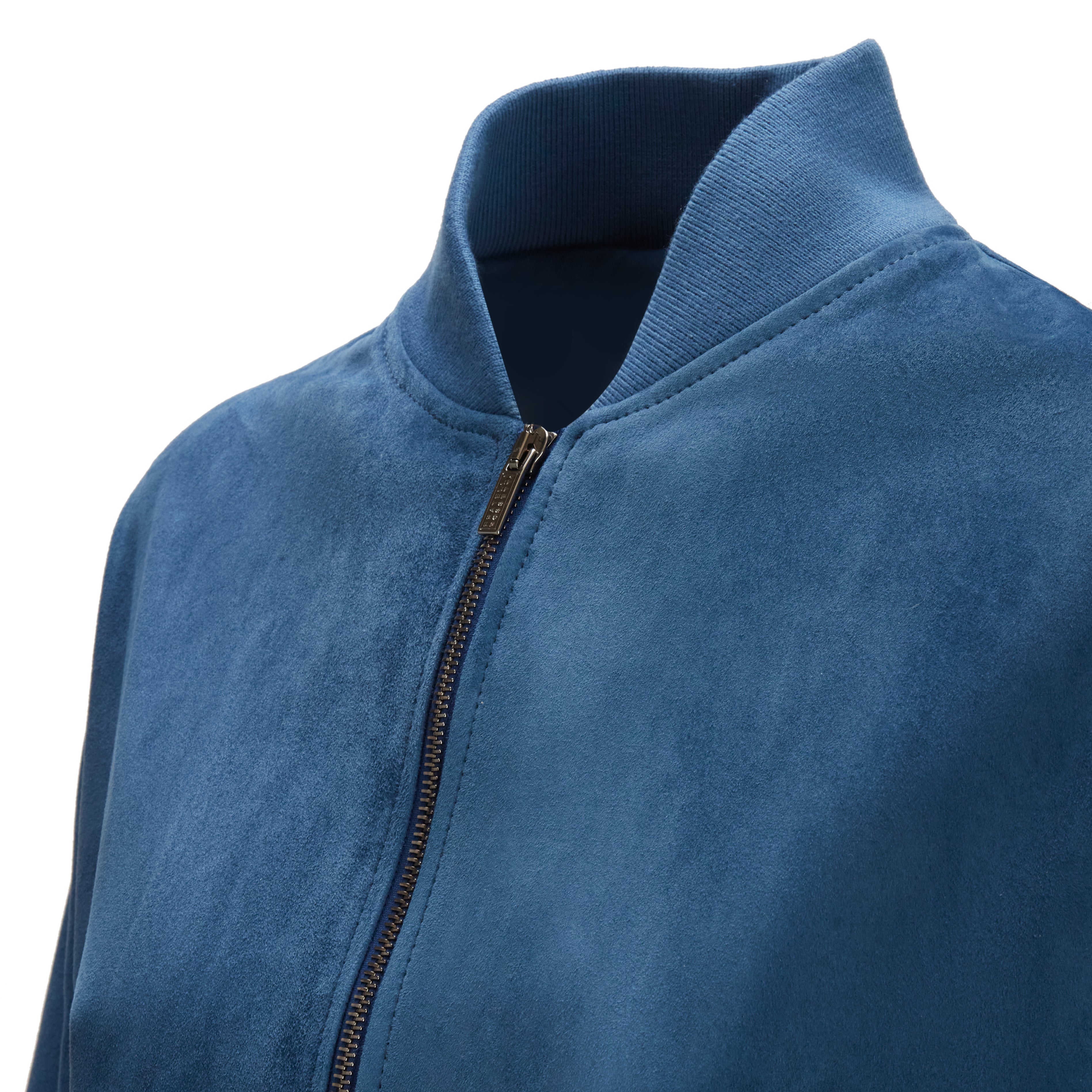 F.lli Rossetti 98405 giubbino donna Blue China in suede