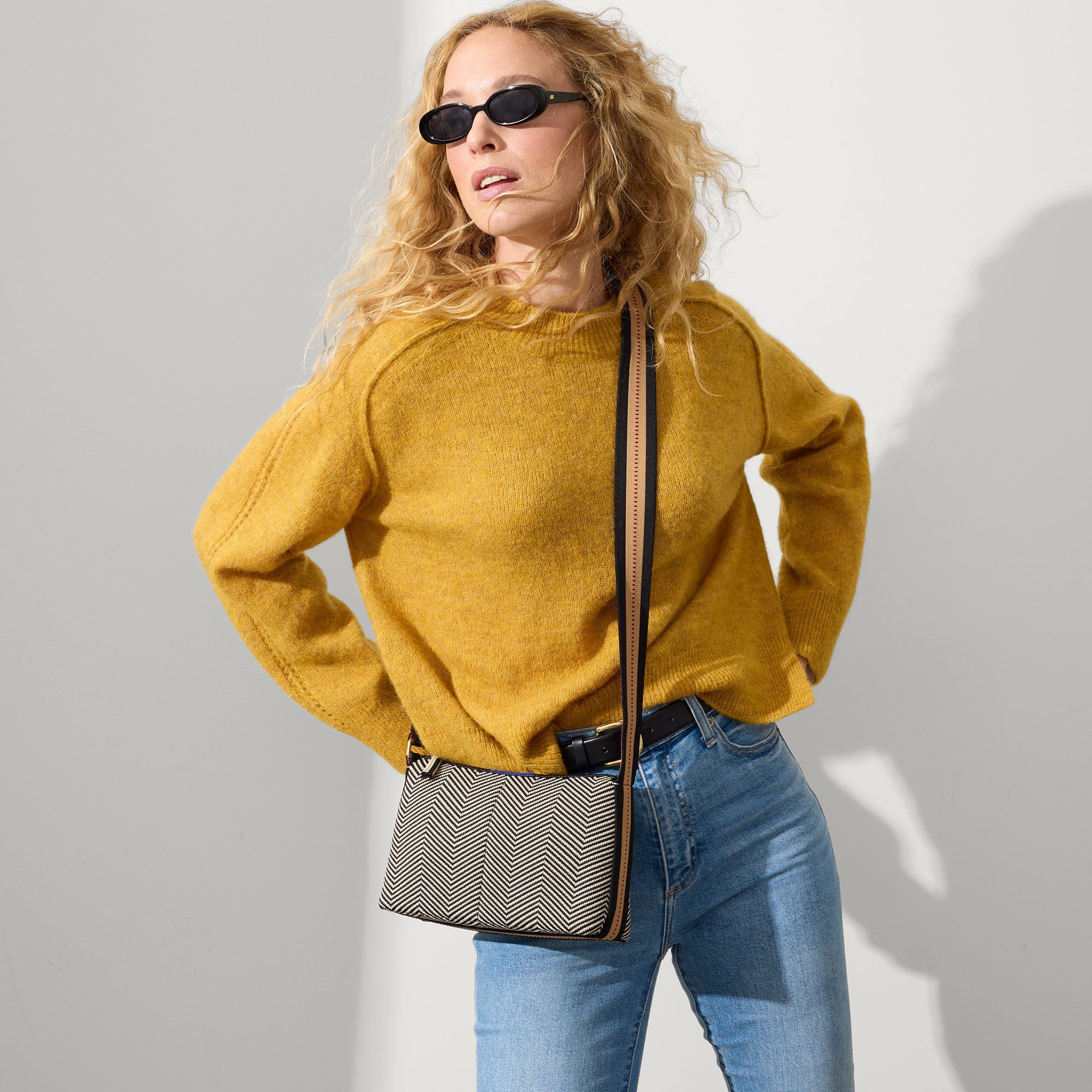 Rothy's The Casual Crossbody tracolla Dark Mist spigato
