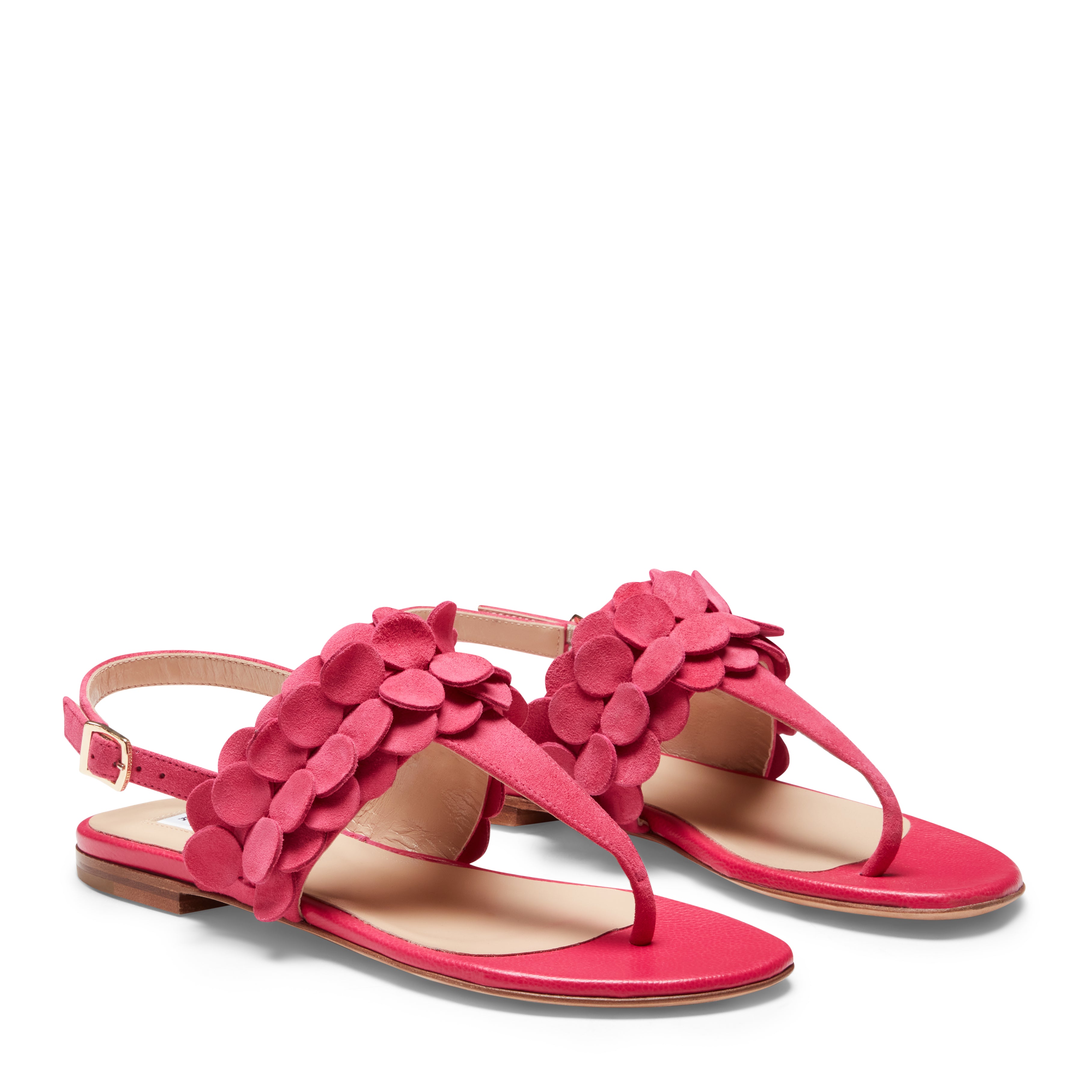 F.lli Rossetti sandalo donna fucsia camoscio flat infradito