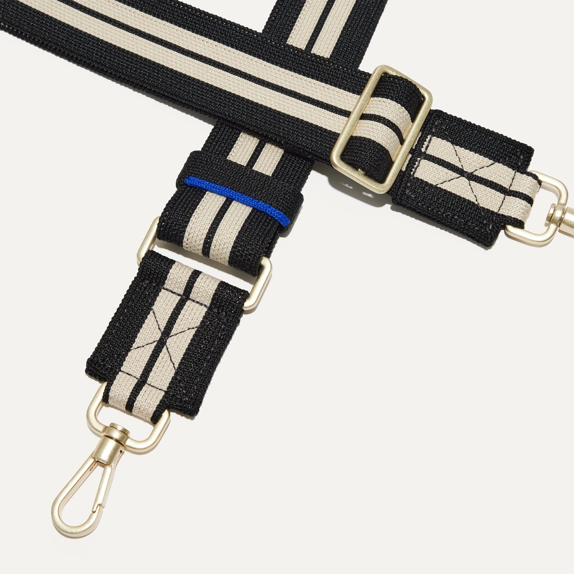 Rothy's The Crossbody Strap tracolla black white stripe 147cm