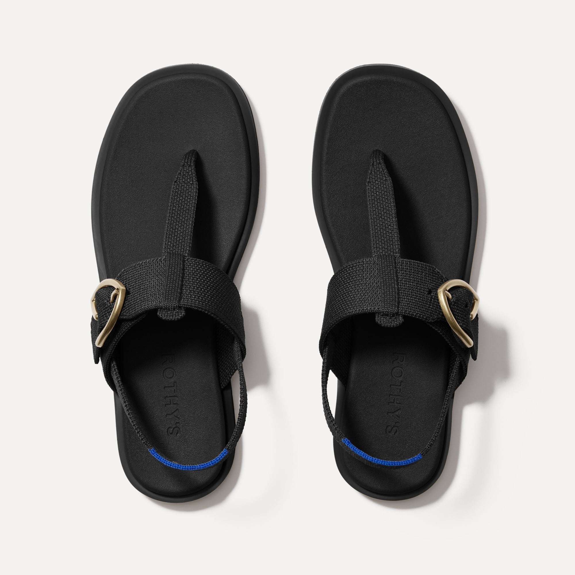 Rothy's T-Strap Sandal sandalo donna Metallic Golden Sun