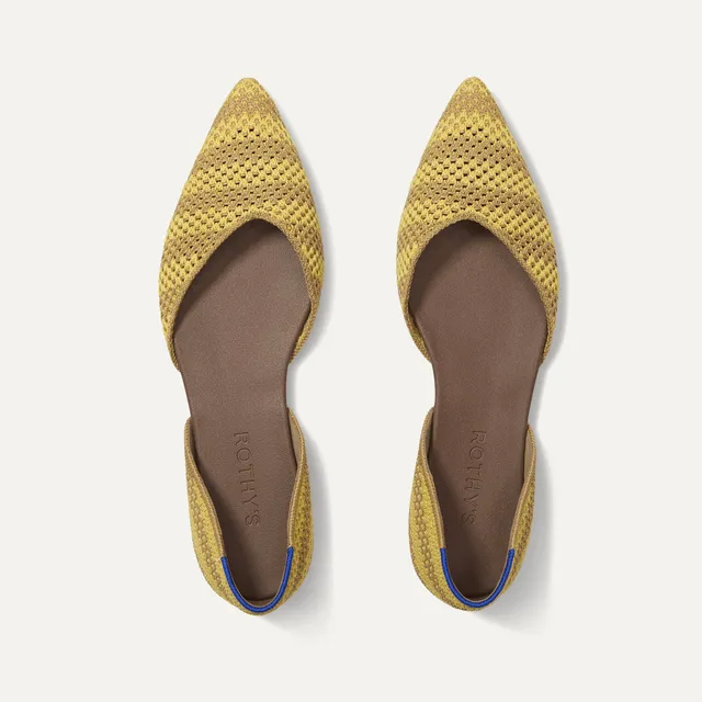 Rothy's The D'Orsay Point ballerine donna giallo daffodil stripe