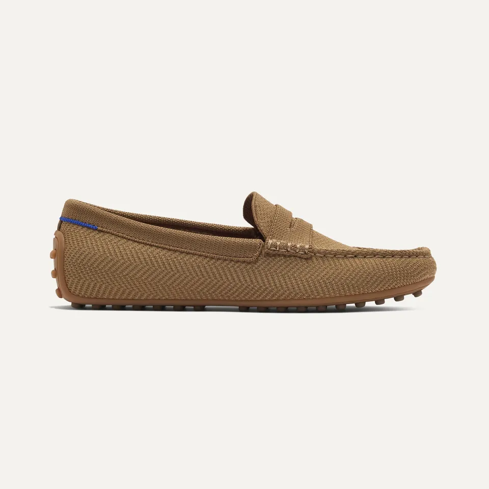 Rothy's The Men's Driver mocassino uomo Oak Herringbone knit