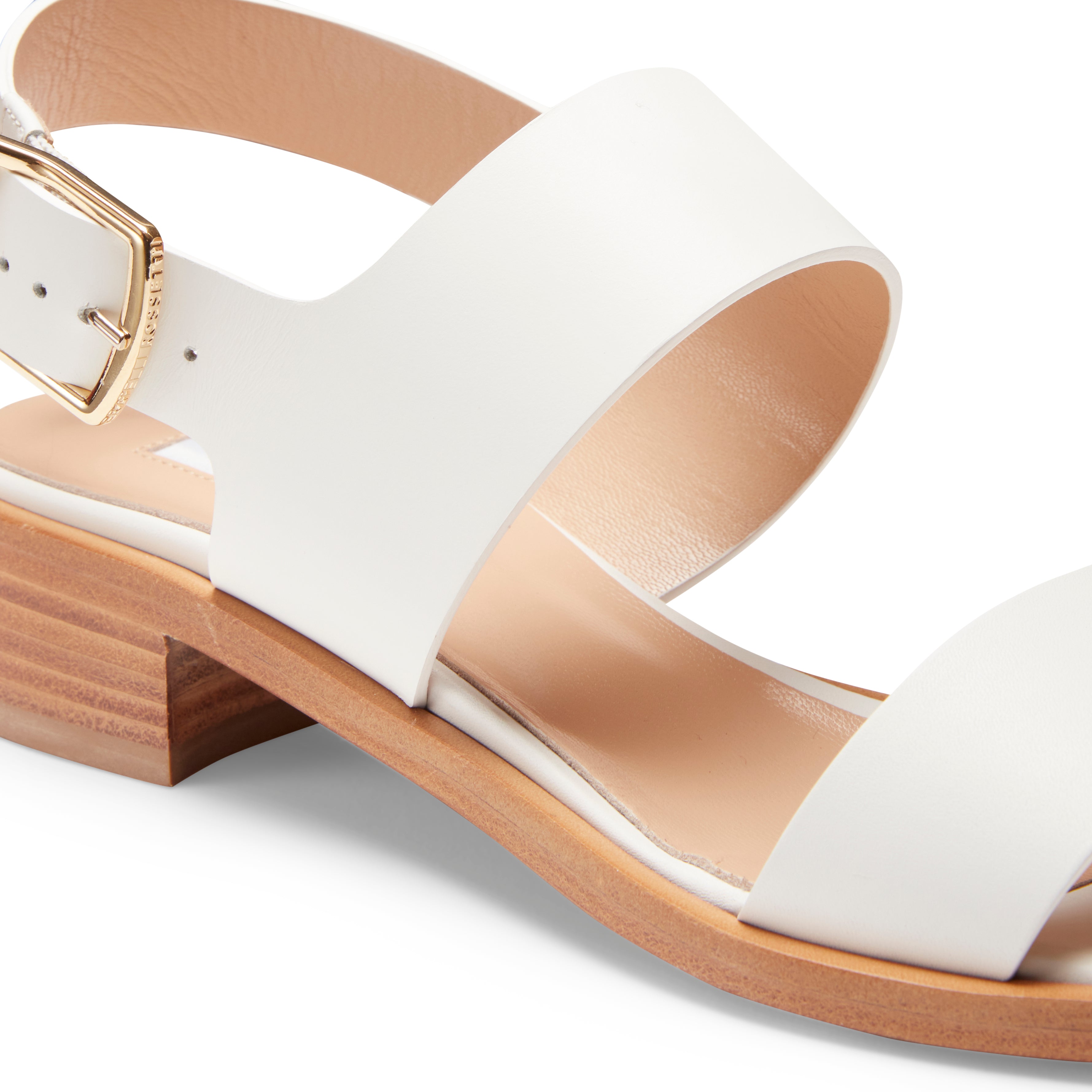 F.lli Rossetti 68236 Sandalo Donna Bianco in Pelle Tacco