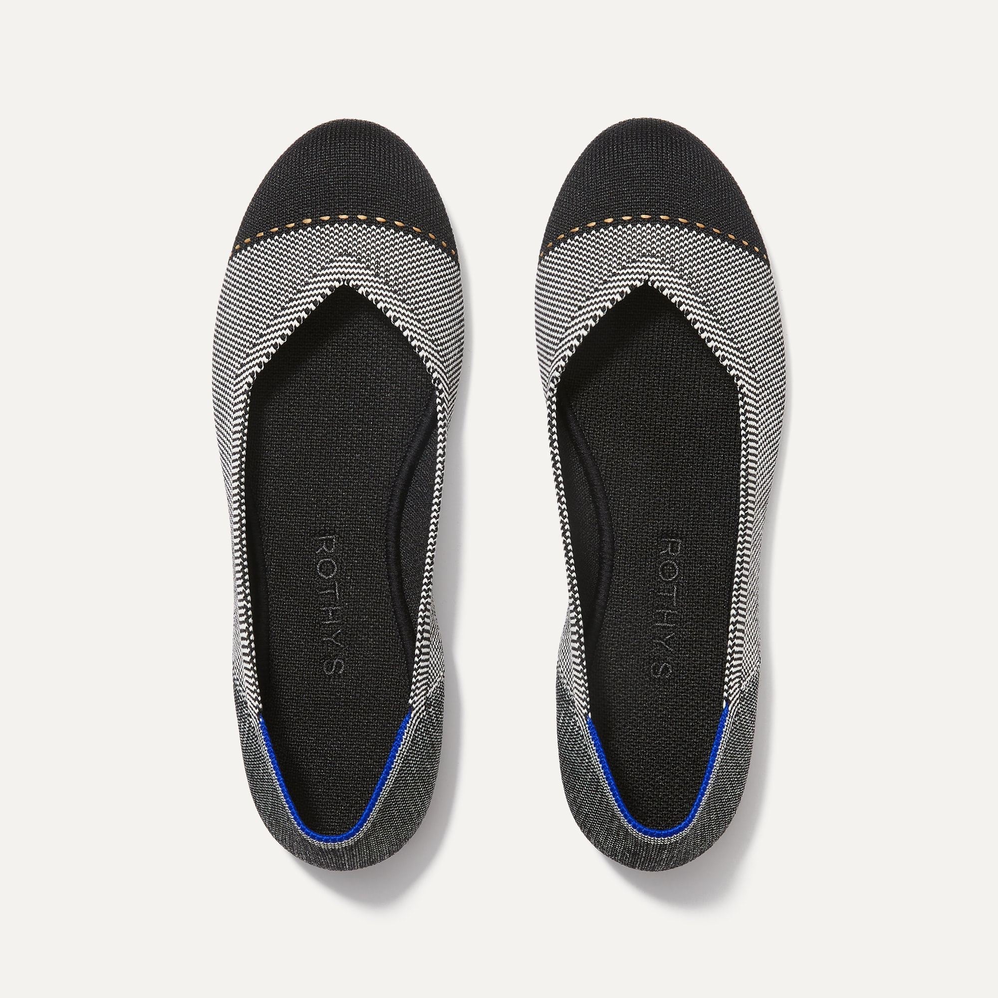 Rothy's The Flat ballerine Metallic Lattice Stitch