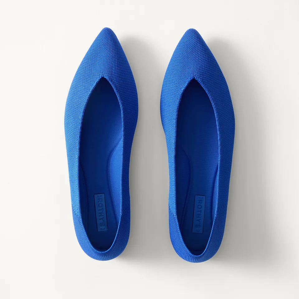 Rothy's The Point III ballerine blu Rothy's Blue punta