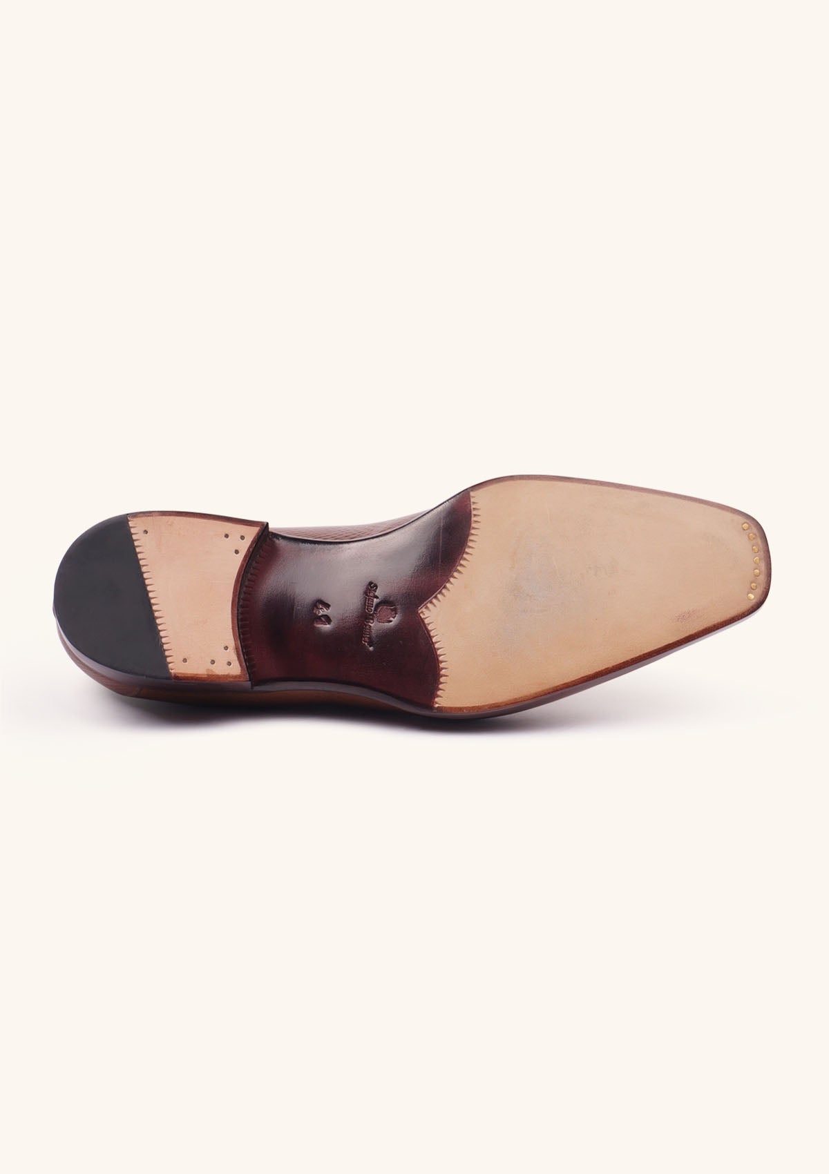 Stefano Bemer Loafers C1340 mocassini cannella pelle stampa