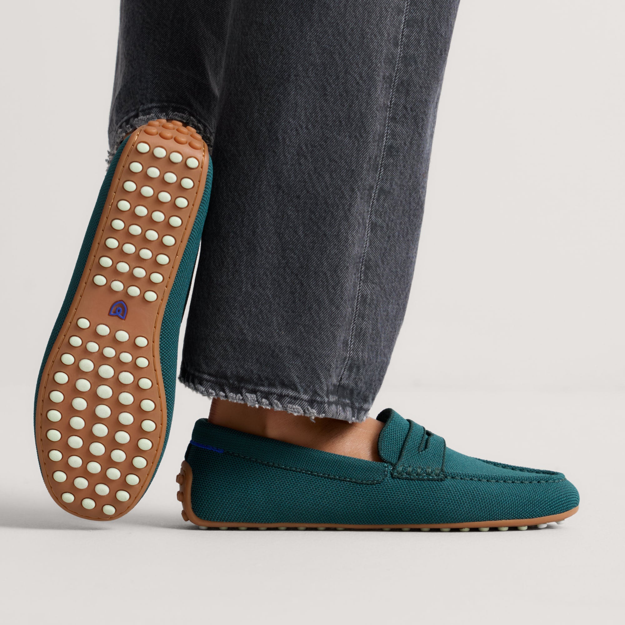 Rothy's The Daily Driver mocassini donna Deepwater verde scuro