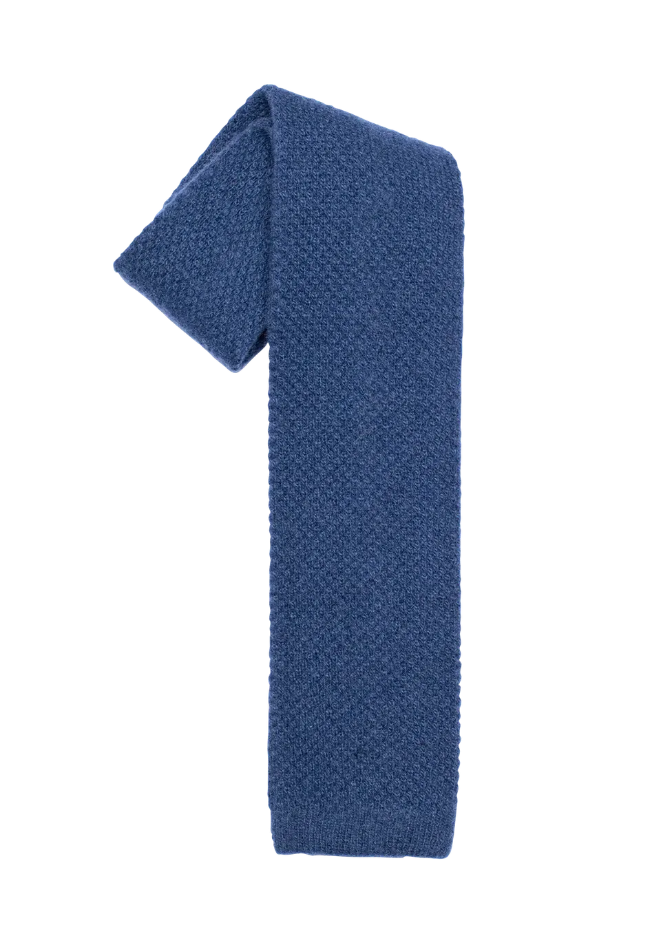 Stefano Bemer Ties cravatta lana blu 8 cm maglia