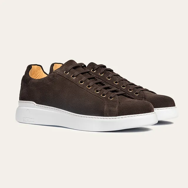 Dellovo Gaiola sneaker camoscio blu suola light