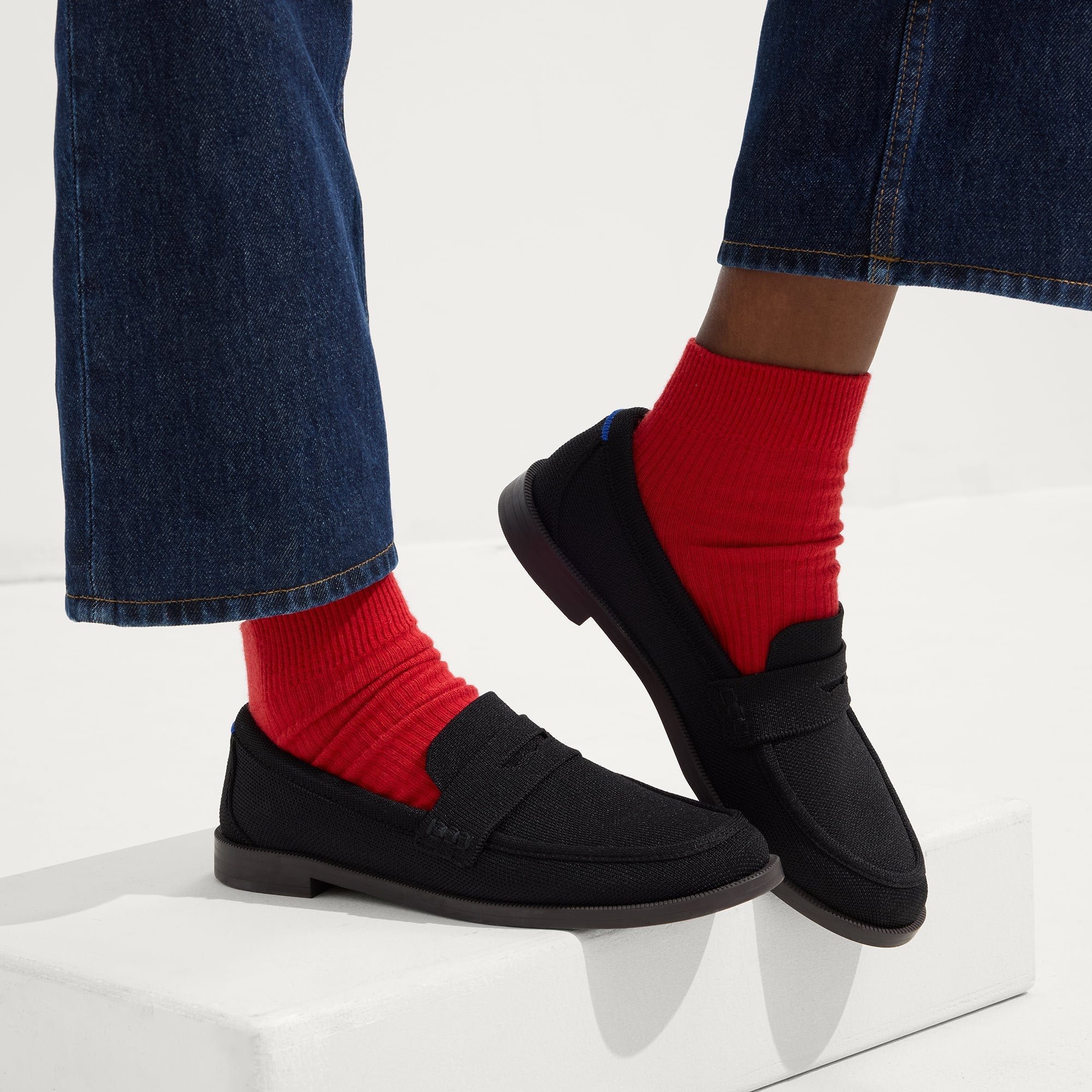 Rothy's The Penny Loafer mocassini donna Black nero classico