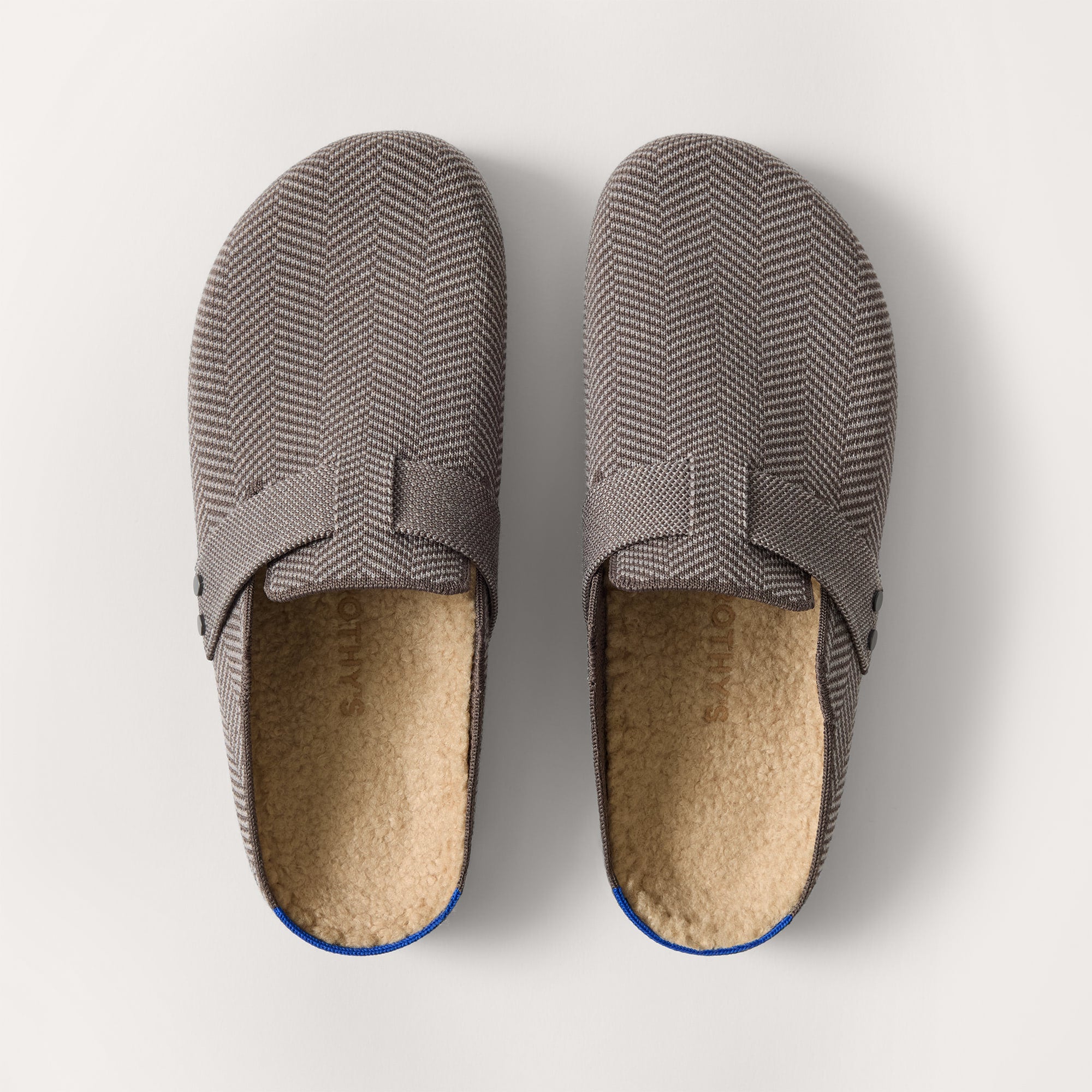 Rothy's Teddy Clog zoccoli uomo Ash Herringbone 9 lana