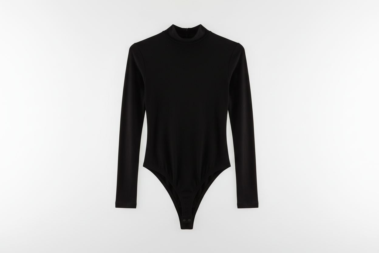 Linea Elle Body Basic Nero collo lupetto maniche lunghe S/M