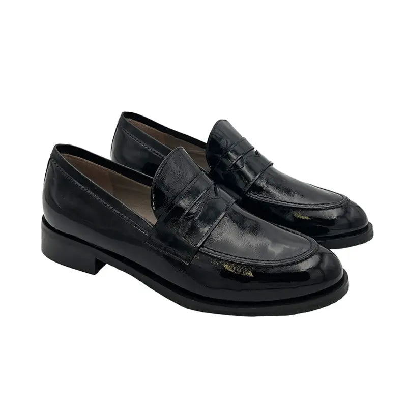 Sandro Barbera Stringate Donna 663 mocassino nero vernice