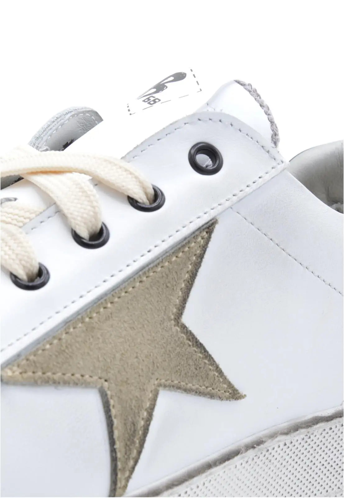 B68 New Hollywood sneaker uomo bianco pelle