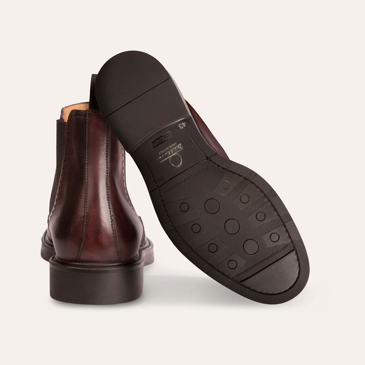 Dellovo Megaride Chelsea Boot Vitello Siena gomma